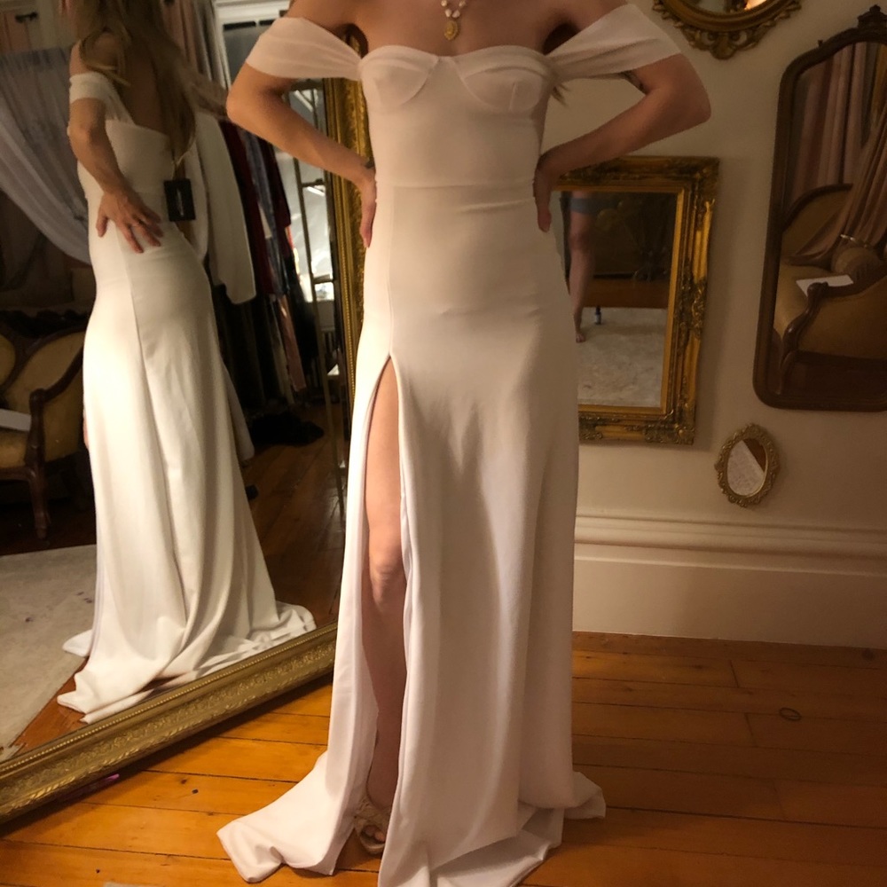 White Evening Dress